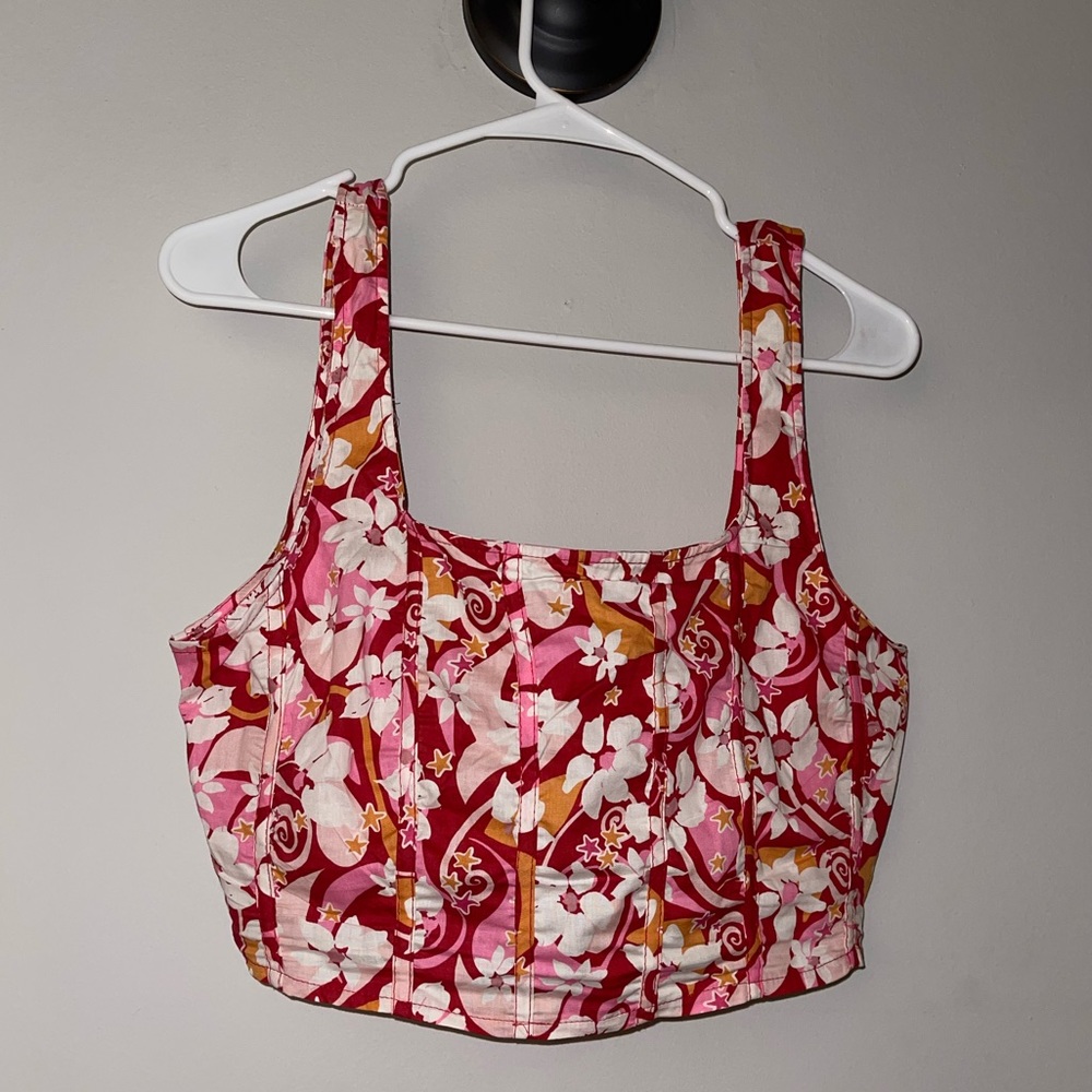 Floral crop top